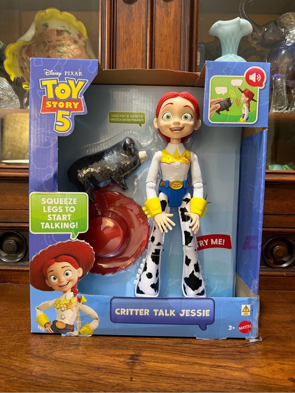 Disney and Pixar Toy Story 5 Critter Talk Jessie 12-inch action figure set